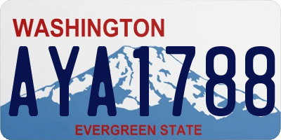 WA license plate AYA1788