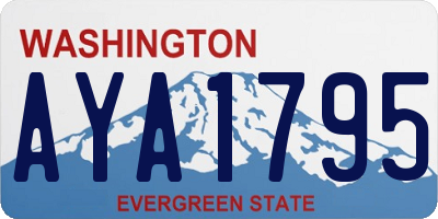 WA license plate AYA1795