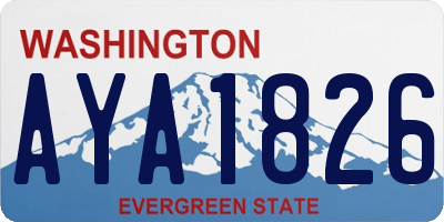 WA license plate AYA1826