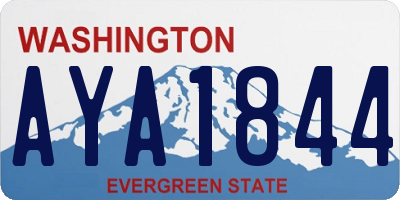 WA license plate AYA1844