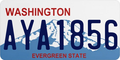 WA license plate AYA1856
