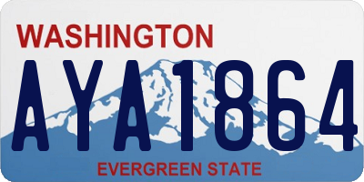 WA license plate AYA1864