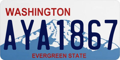 WA license plate AYA1867