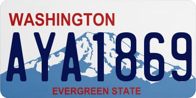 WA license plate AYA1869