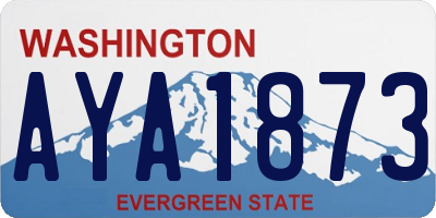 WA license plate AYA1873
