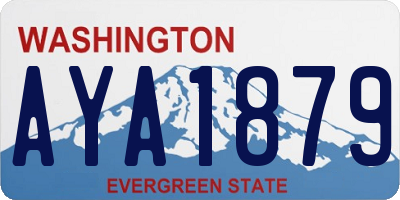 WA license plate AYA1879