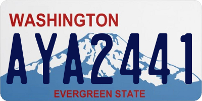 WA license plate AYA2441