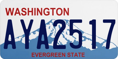 WA license plate AYA2517