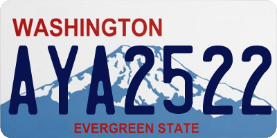 WA license plate AYA2522