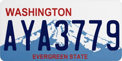 WA license plate AYA3779