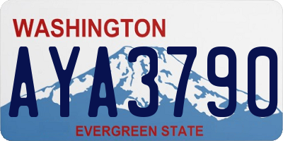 WA license plate AYA3790