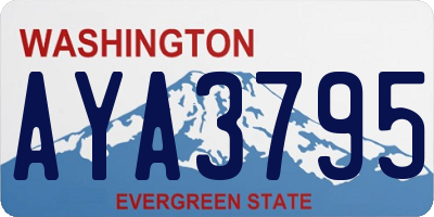 WA license plate AYA3795
