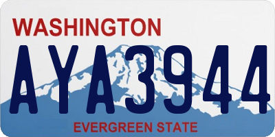 WA license plate AYA3944