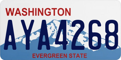 WA license plate AYA4268