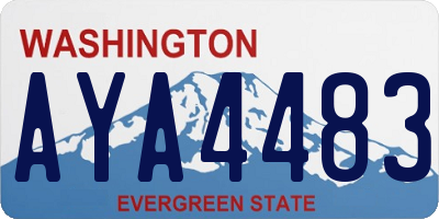 WA license plate AYA4483