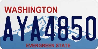 WA license plate AYA4850