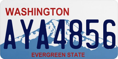 WA license plate AYA4856