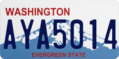 WA license plate AYA5014