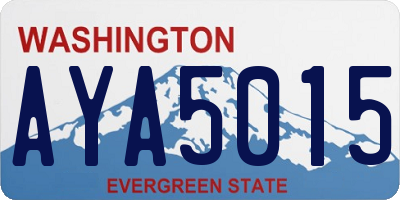 WA license plate AYA5015