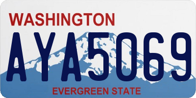 WA license plate AYA5069