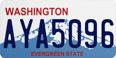 WA license plate AYA5096