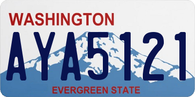 WA license plate AYA5121