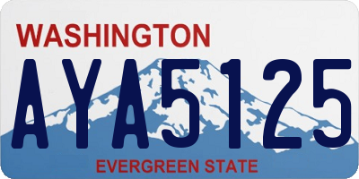 WA license plate AYA5125