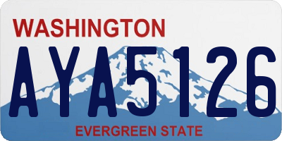 WA license plate AYA5126