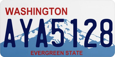 WA license plate AYA5128