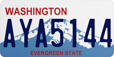 WA license plate AYA5144