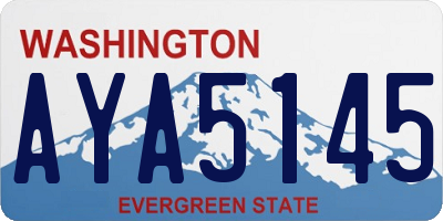 WA license plate AYA5145