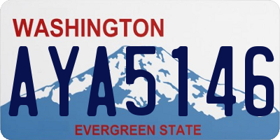 WA license plate AYA5146