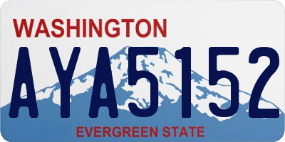 WA license plate AYA5152