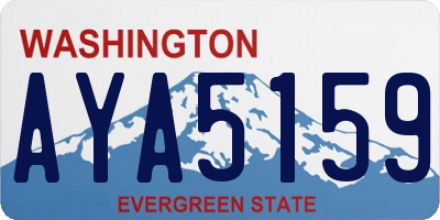 WA license plate AYA5159