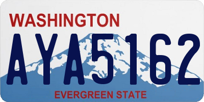 WA license plate AYA5162