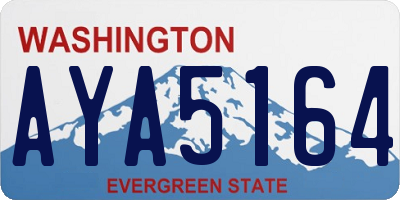 WA license plate AYA5164