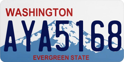 WA license plate AYA5168