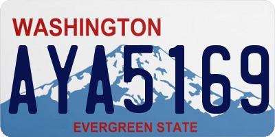 WA license plate AYA5169