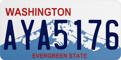 WA license plate AYA5176