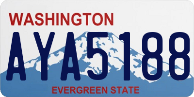 WA license plate AYA5188