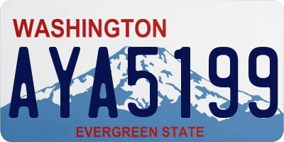 WA license plate AYA5199