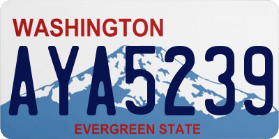 WA license plate AYA5239