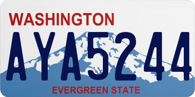 WA license plate AYA5244