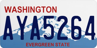 WA license plate AYA5264