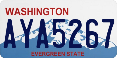 WA license plate AYA5267