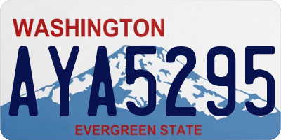 WA license plate AYA5295