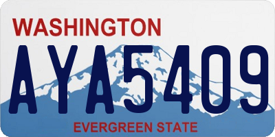 WA license plate AYA5409