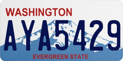 WA license plate AYA5429