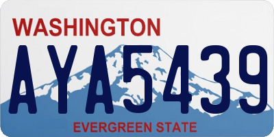 WA license plate AYA5439
