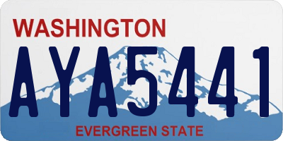 WA license plate AYA5441